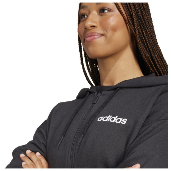 Adidas Γυναικεία ζακέτα Essentials Linear Full-Zip French Terry Hoodie Adidas Γυναικεία ζακέτα Essentials Linear Full-Zip French Terry Hoodie